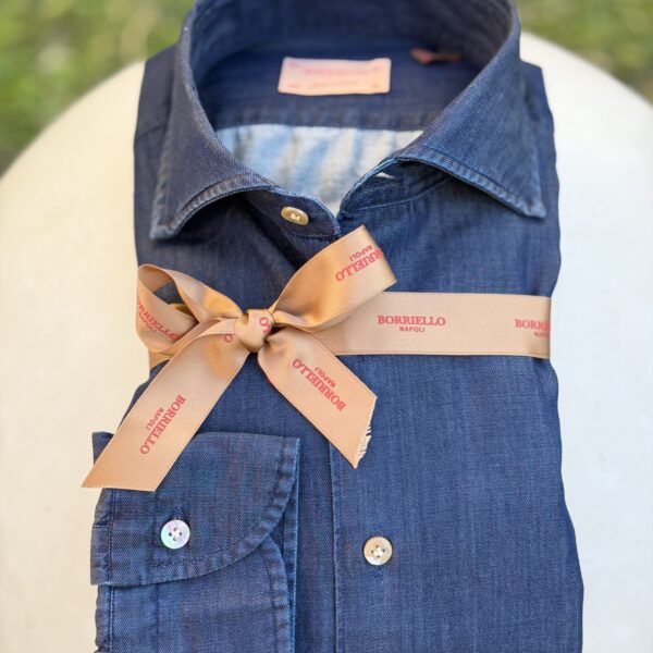 Camicia borriello denim scuro
